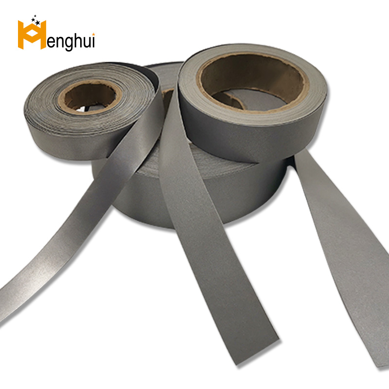 HE402 85％nylon15％spandex double side elastic reflective fabric 450cd/（lx·m²）